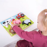 Bigjigs Holzpuzzle Bauernhof, 5 Teile. - afbeelding 4