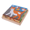 Bigjigs Holzblock -Puzzle Nutztiere