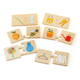 Bigjigs Holzprozzel -Puzzle -Sachen, die zusammen, 32st. - afbeelding 1