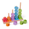 Bigjigs Holzstapelspielblumen, 16dlg.