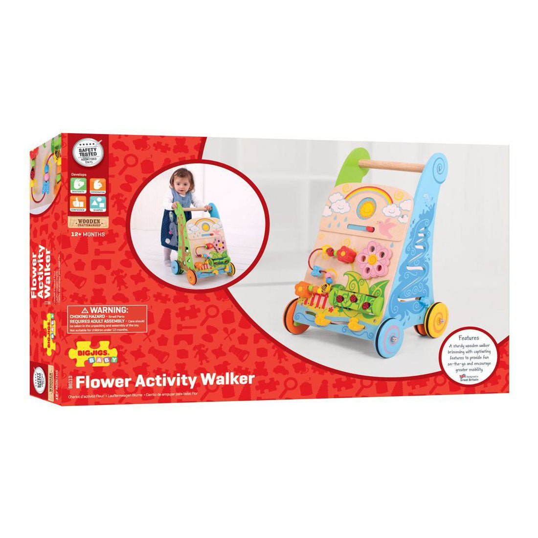 Bigjigs Blumenaktivität Walker
