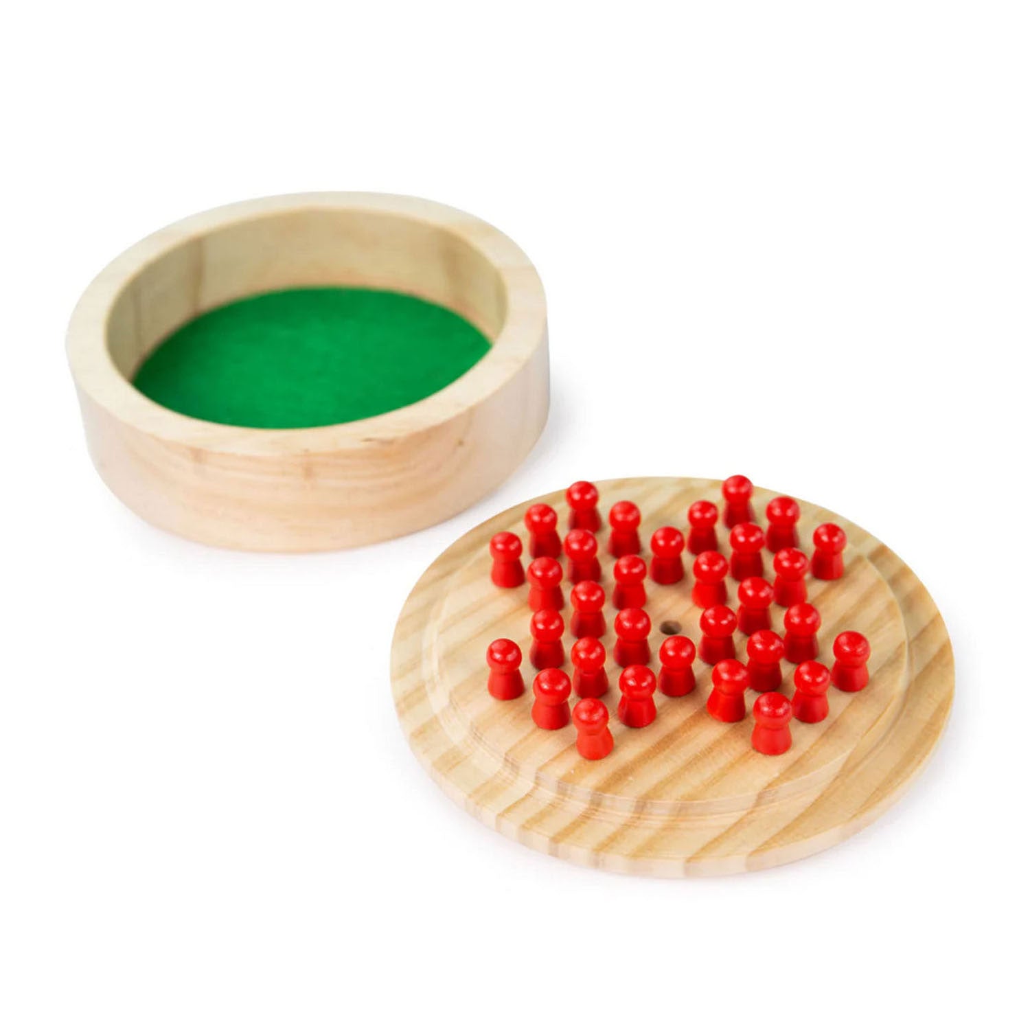 Bigjigs Mini Solitaire Holzspiel