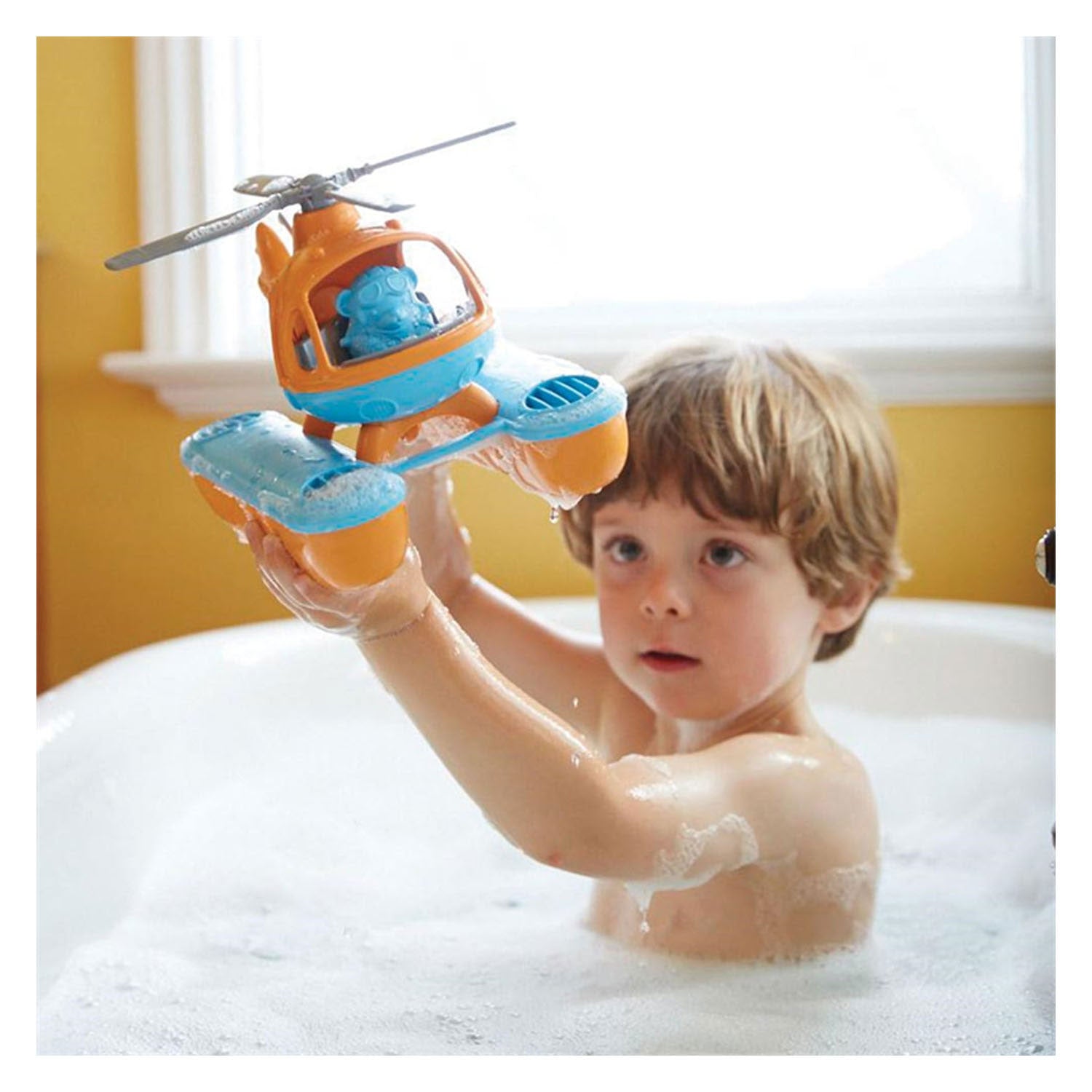Green Toys Waterhelicopter Orange Recycelte Kunststoff