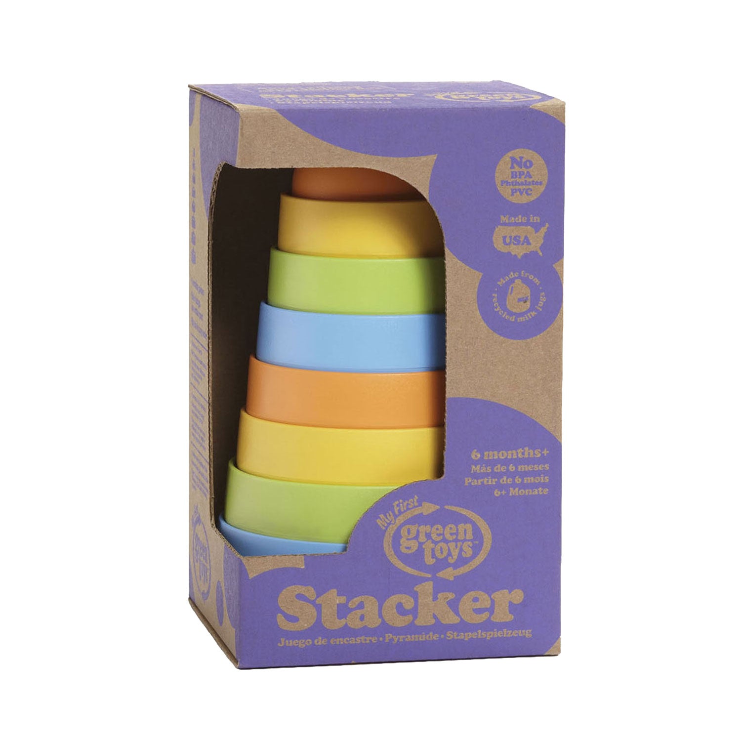Grüne Spielzeug meine ersten Staplerbecher