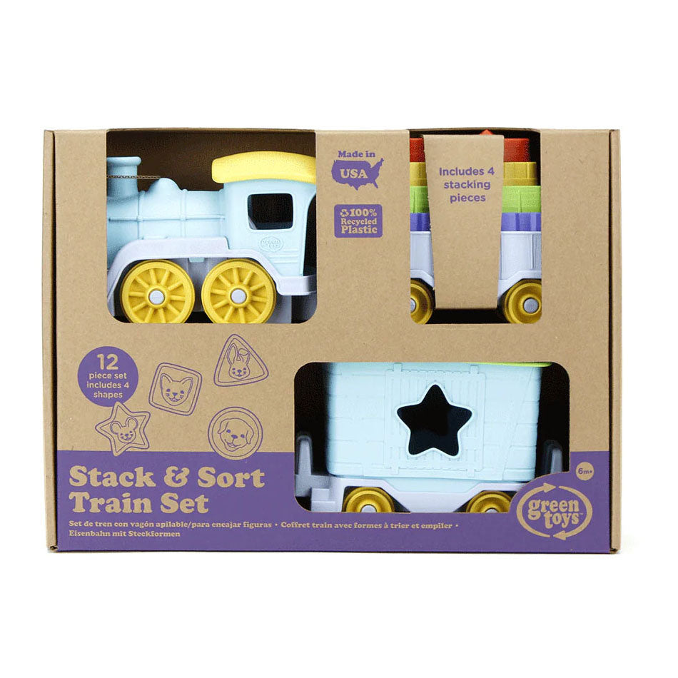 Green Toys Green Toys Stapel und Sortierzug, 12dlg.