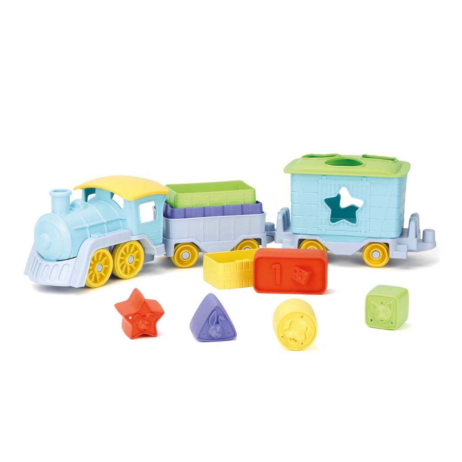 Green Toys Green Toys Stapel und Sortierzug, 12dlg.