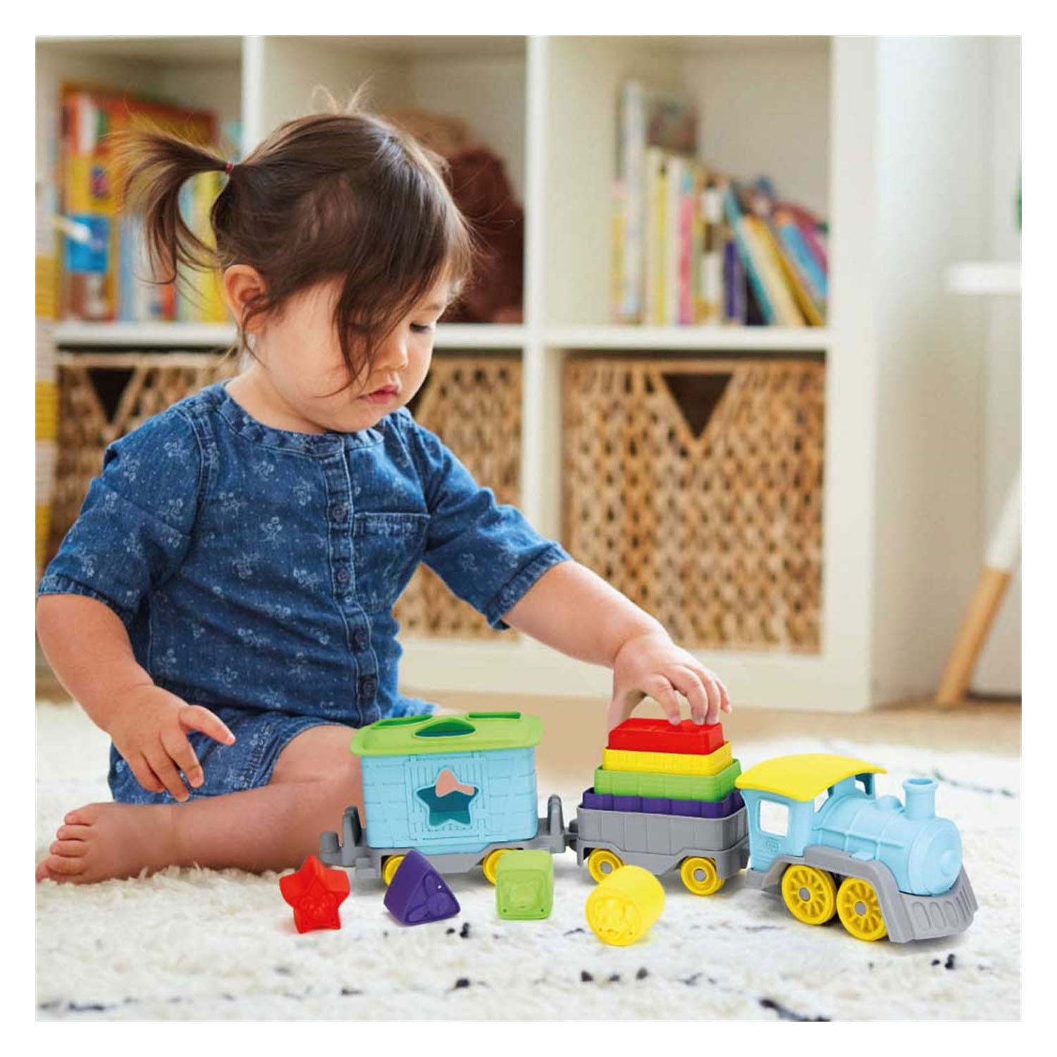 Green Toys Green Toys Stapel und Sortierzug, 12dlg.