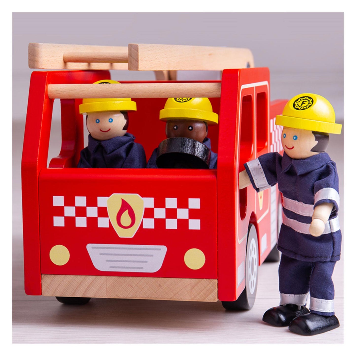 Bigjigs Holzfeuerwehrwagen