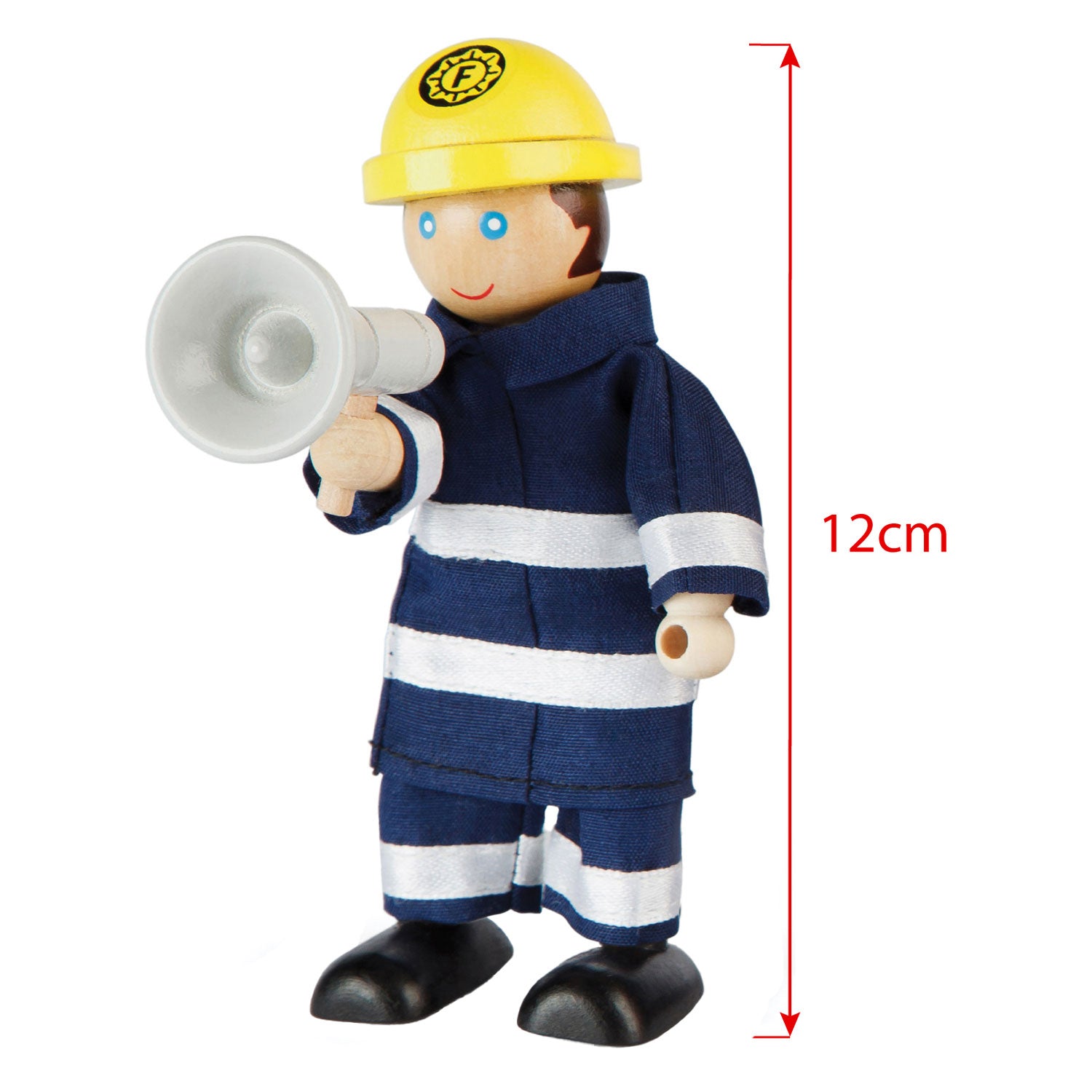 Tidlo Houten Dollhouse Puppen Feuerwehrleute, 4st.