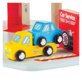Bigjigs Holzgarage mit Autowaschanlage - afbeelding 3