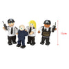 Tidlo Wooden Dollhouse Dolls Police und Crook, 4st.