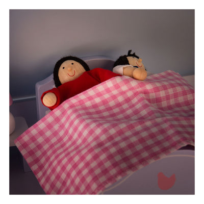 Tidlo Wooden Dollhouse Möbel Schlafzimmer, 6dlg.