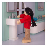 Tidlo Wooden Dollhouse Möbel Badezimmer, 3dlg. - afbeelding 2