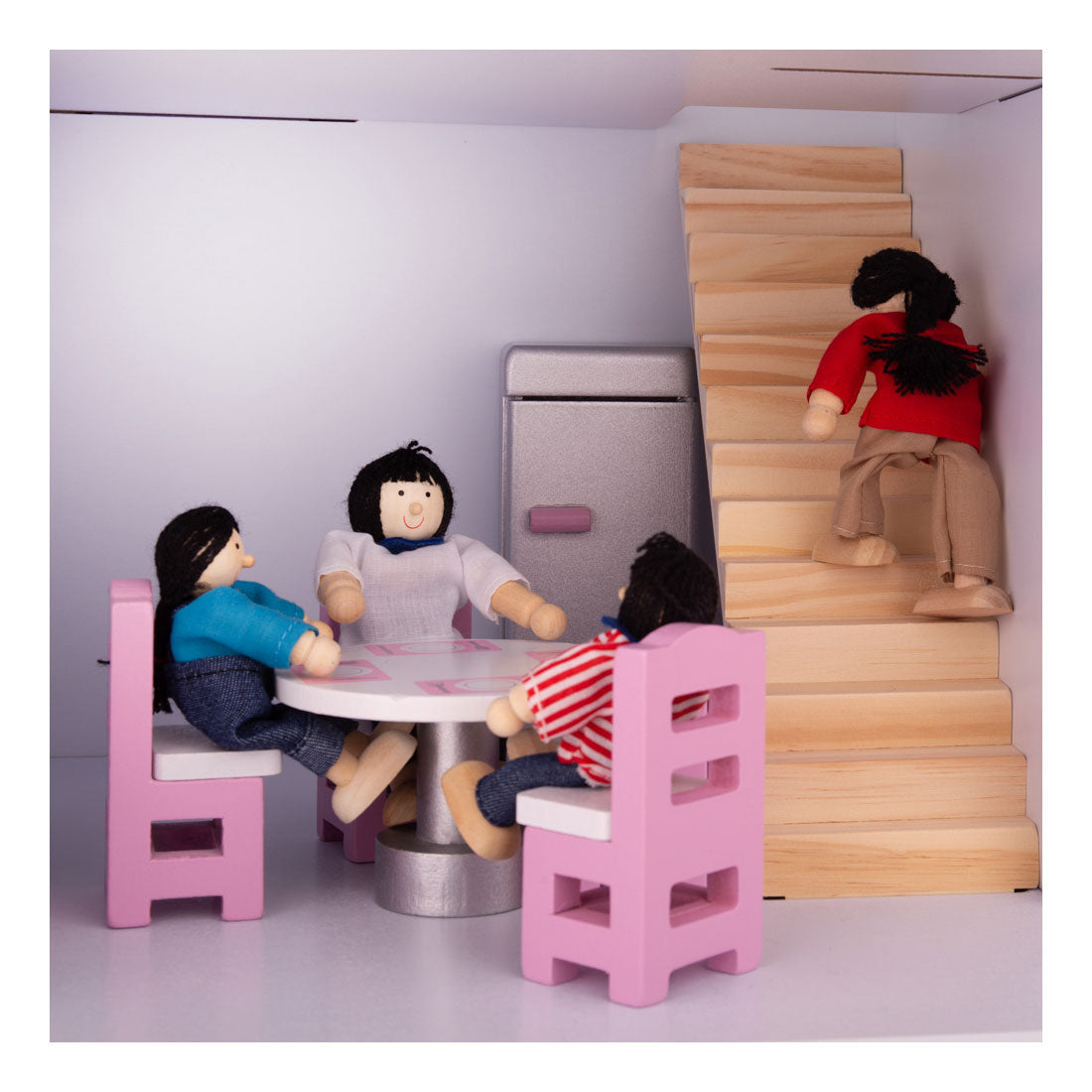 Tidlo Wooden Dollhouse Möbel Küche, 9dlg.