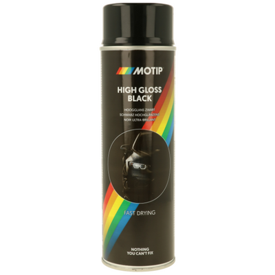Schwarz Seidenglanz, Kanister 500 ml. Motiv