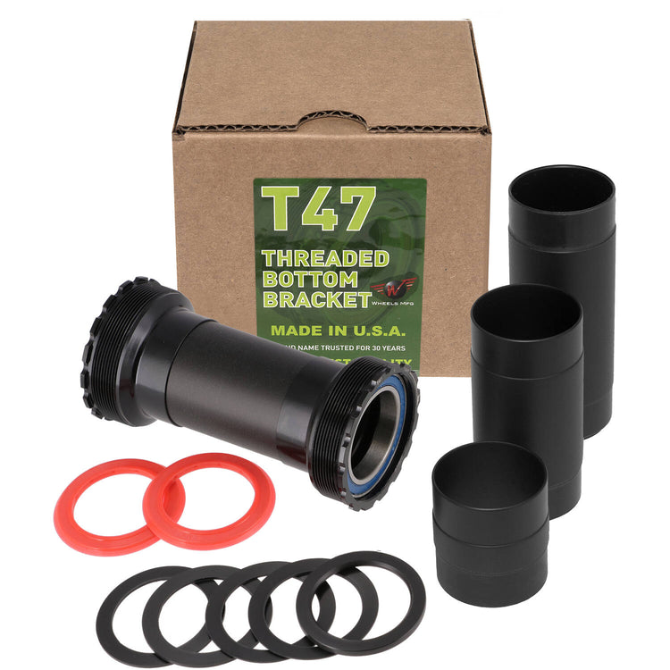 Räder Herstellung von Rädern MFG Bottom Breach T47 In Bord Sram Dub ABEC 3 Schwarz