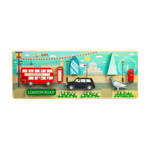 Bigjigs Holz London Chunky Puzzle, 8st.