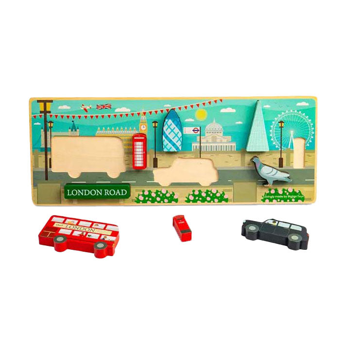 Bigjigs Holz London Chunky Puzzle, 8st.