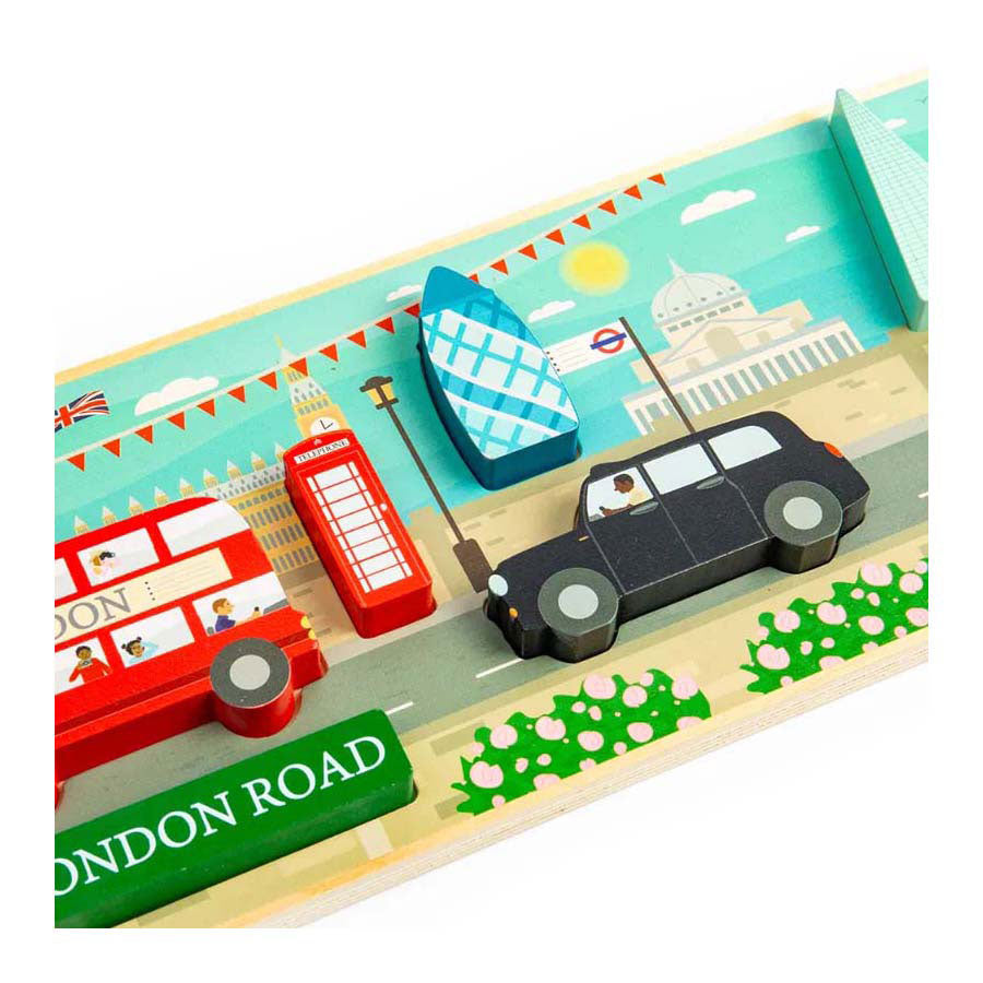 Bigjigs Holz London Chunky Puzzle, 8st.