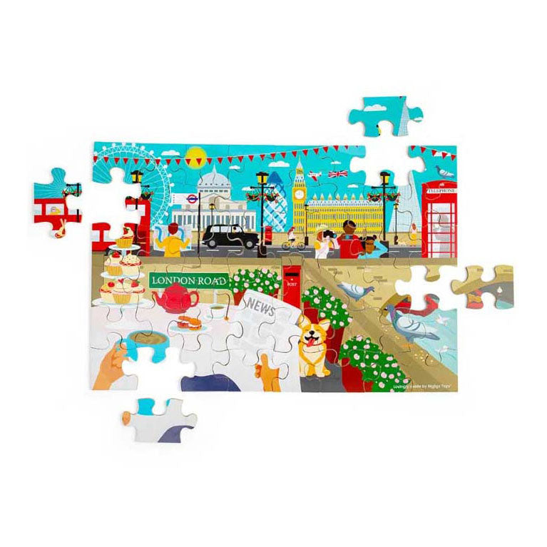 BIGJIGS HOOLEN London City Floor Puzzle, 48st.