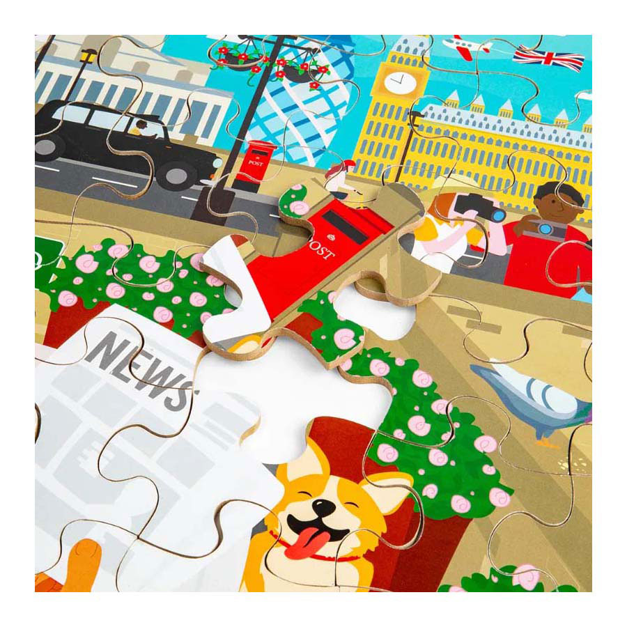 BIGJIGS HOOLEN London City Floor Puzzle, 48st.