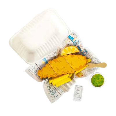 Bigjigs Holzfische und Pommes spielen Set, 26dlg.