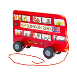 Bigjigs Londoner Bus-Pullfigur aus Holz - afbeelding 1