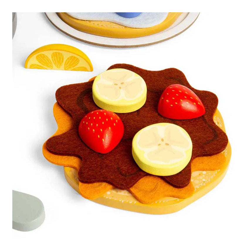 Bigjigs Holzpfannkuchen spielen Set, 16dlg.