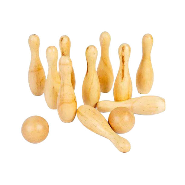Bigjigs Holz Bowling Set, 12dlg.