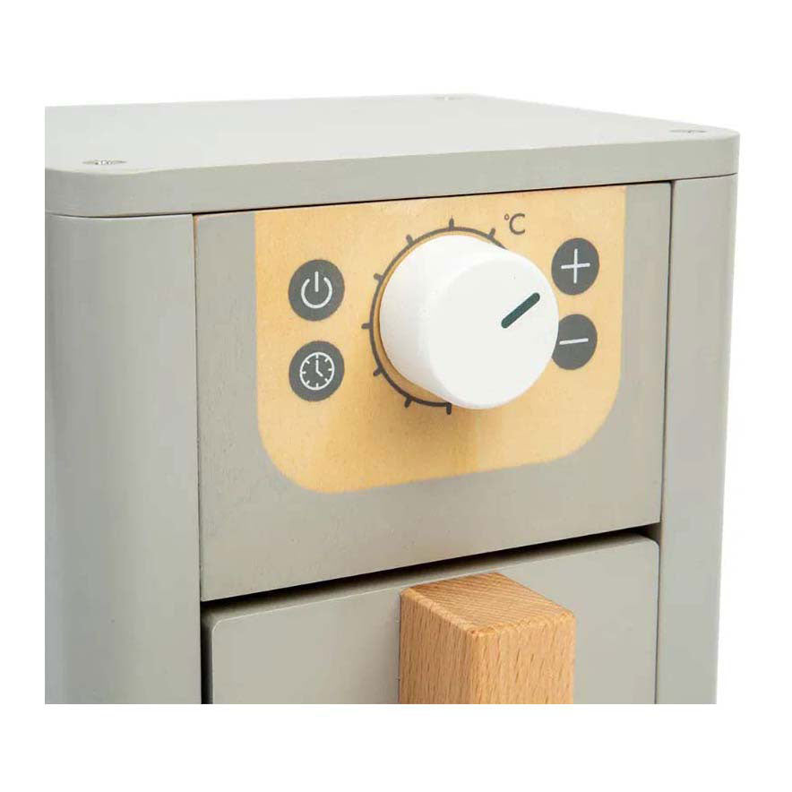 Bigjigs Holz-Luftfritteusen-Spielset, 5-teilig.