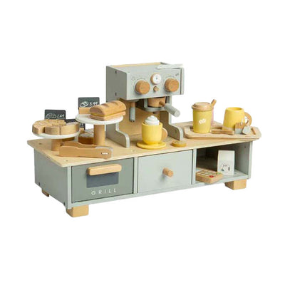 Bigjigs Holz-Kaffeeecken-Spielset, 32-teilig.