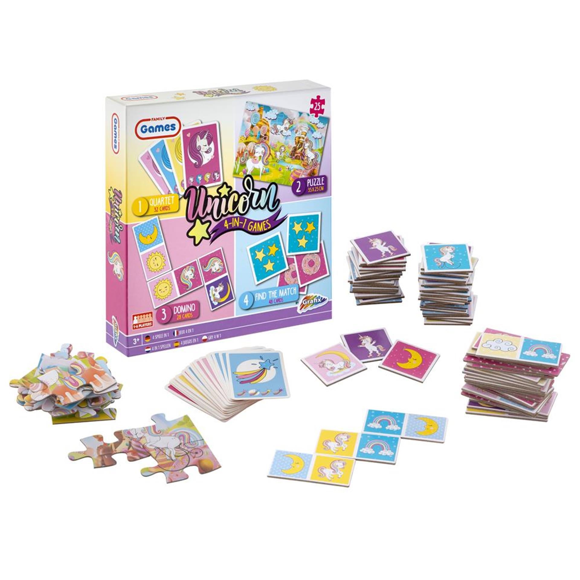 Grafix Game Box 4in1 Unicorn
