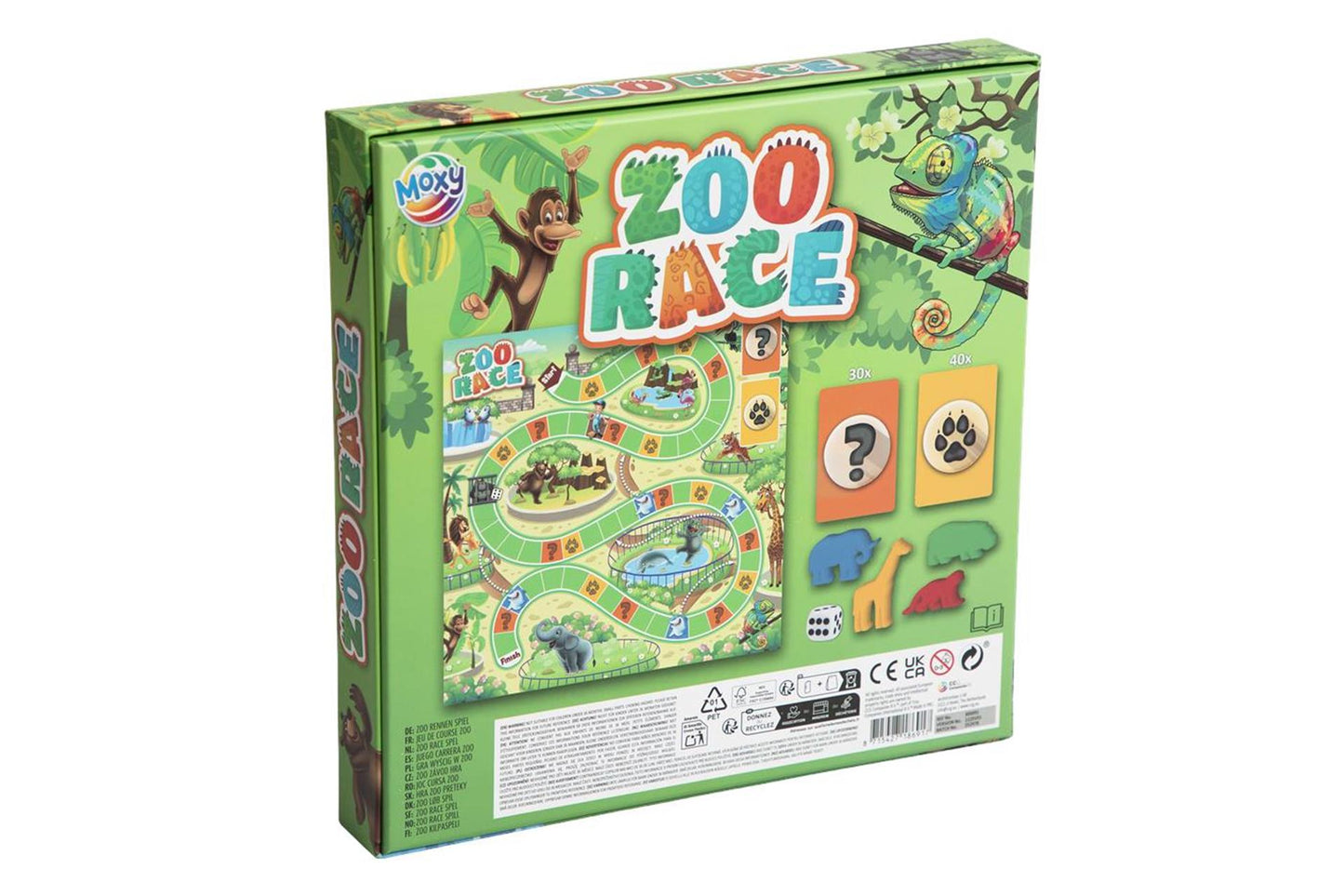 Moxy Brettspiel Zoorennen 24x25x4cm