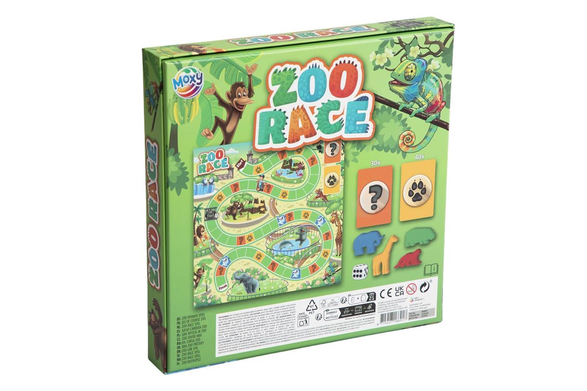 Moxy Brettspiel Zoorennen 24x25x4cm