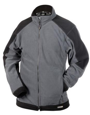 Dassy Fleecejacke Kazan grau schwarz xxl