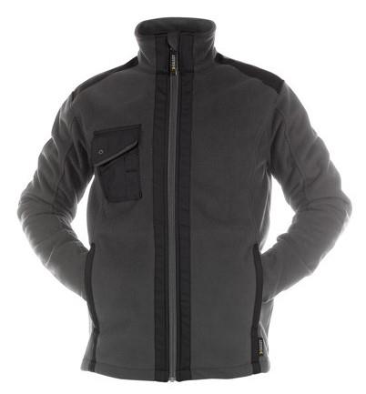 Dassy Fleecejacke Croft grau schwarz XL