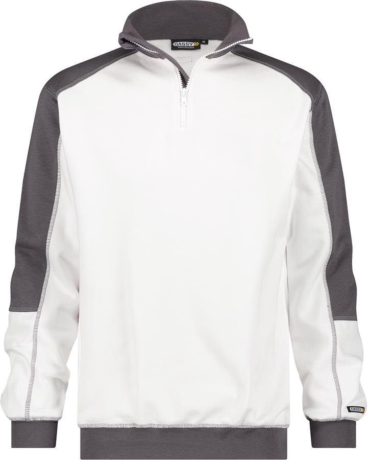 Dassy Pullover Basiel weiß grau s