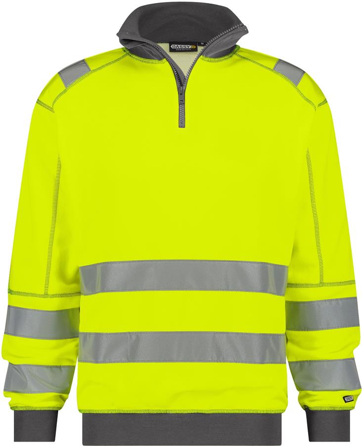 Dassy Warnschutzpullover Denver Gelb Grau L