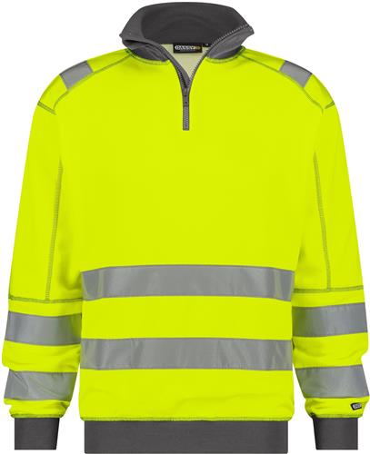 Dassy Warnschutzpullover Denver Gelb Grau XXL