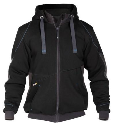 Dassy Sweatshirtjacke Pulse Black Anthracite S