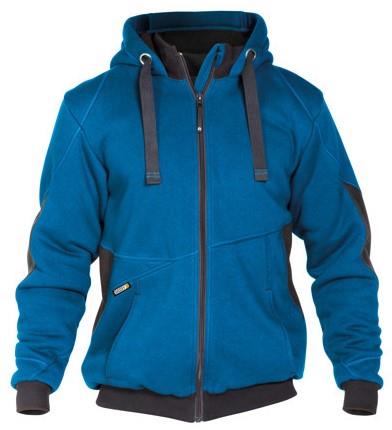 Dassy Sweatshirtjacke Puls Azurblau Anthrazit l