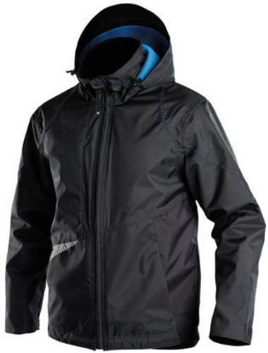 Dassy hyper winddichte Arbeitsjacke Schwarz Grau 3XL