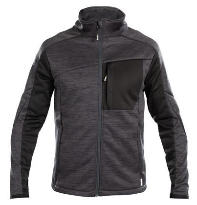 Dassy Midlayer-Cardigan konvex grau schwarz s
