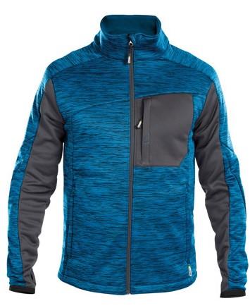 Dassy Midlayer-Cardigan konvex azurblau anthrazit 3xl