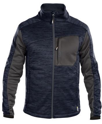 Dassy Midlayer-Strickjacke konvex nachtblau anthrazit xxl