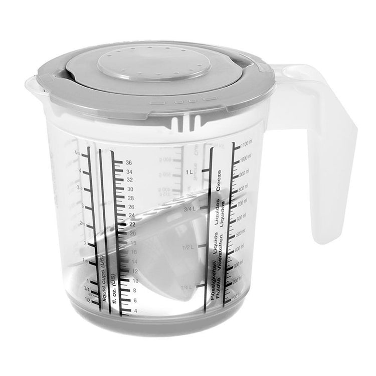 Keeper Messbecher 1l + Zitruspresse grau