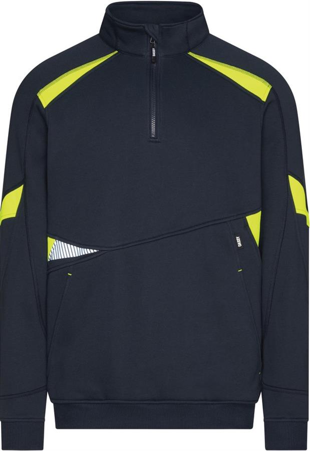 Dassy Pullover Aratu nachtblau fluoreszierend gelb 3xl