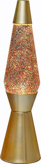 Lavalamp Gold Glitter, 40 cm