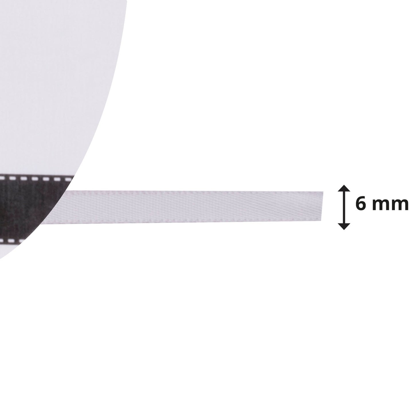 Vaessen creative • Satinband 6mmx10m hellsilber
