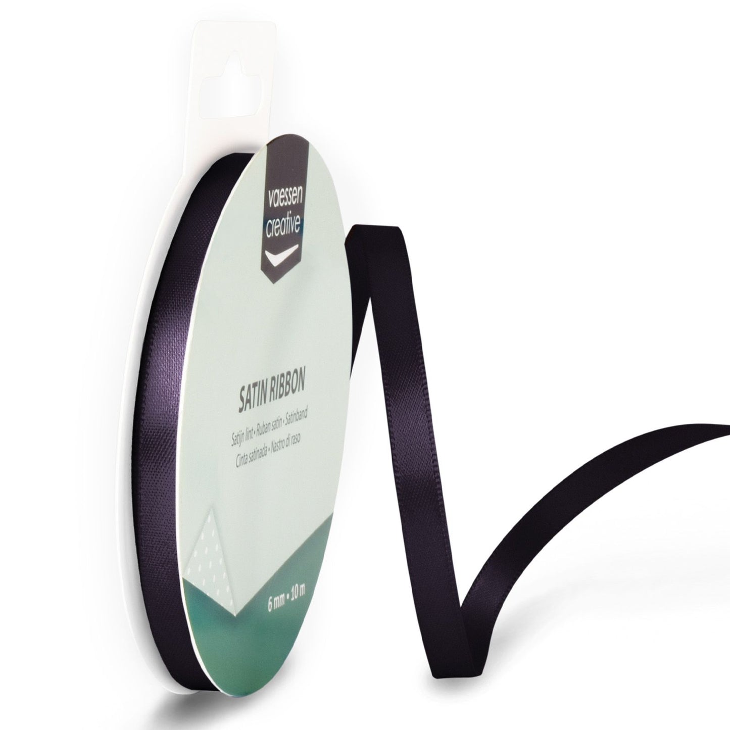 Vaessen creative • Satinband 6mmx10m Anthrazit